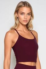 Airsoft Racerback Tank – Black Cherry, S