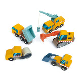 Wooden Construction Vehicles Play Set