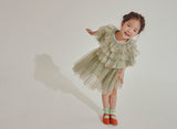 Bob & Blossom Green Sparkle Dress