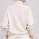 Supersoft Half Zip Sweatshirt Oat Marl