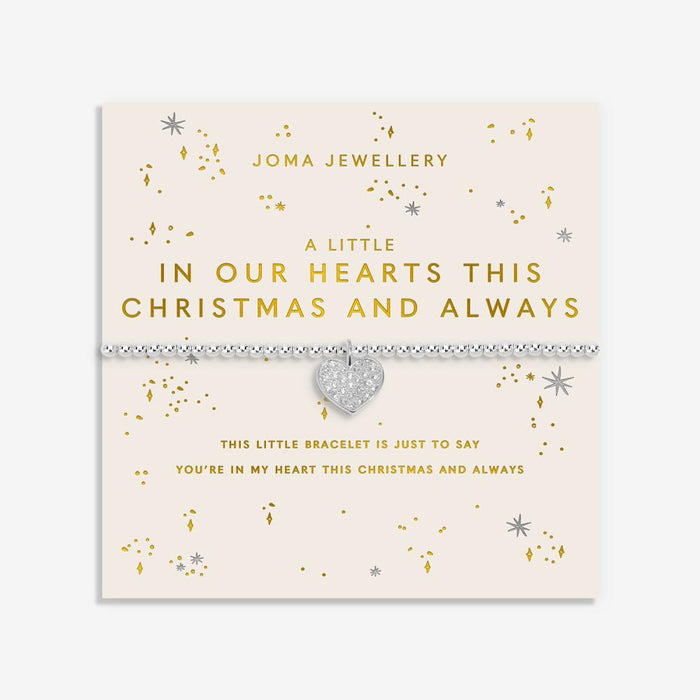 Joma Jewellery A Little “In Our Hearts This Christmas and Always” Bracelet