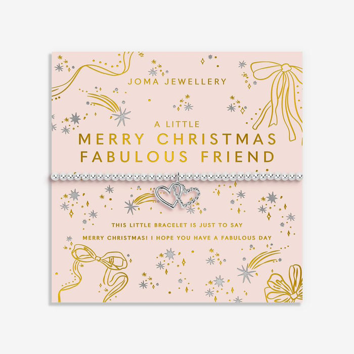 Joma Jewellery A Little “Merry Christmas Fabulous Friend” Bracelet
