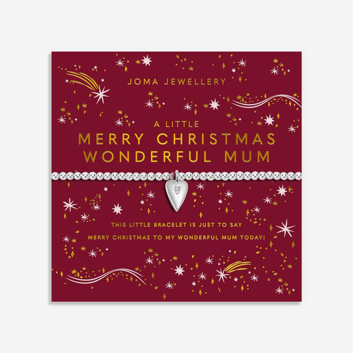 Joma Jewellery A Little “Merry Christmas Wonderful Mum” Bracelet