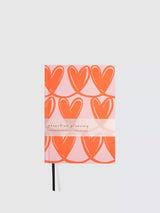 Caroline Gardner Pink Heart A5 Hardback Notebook