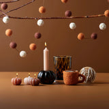 Set of 3 Pumpkin Shaped Candles