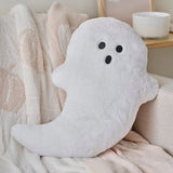 White Faux Fur Ghost Cushion