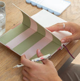 Pink Flower 3-Section A5 Hardback Notebook