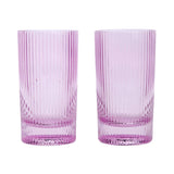 Here's How The Stella Highball Glass - Set of 2 in Lilac