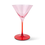 The Olive Martini Glass - Boxed Set of 2 - Blush & Cherry