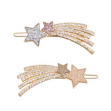 Dazzle Shooting Star Hair Clips – Set of 2