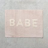 Organic Cotton 'Babe' Bath Mat - Pale Pink