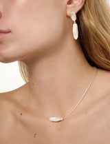 Grace Pearl Necklace in Silver