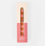 Orange & Pink Stripe Boxed Pen