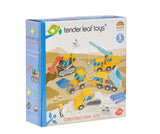 Wooden Construction Vehicles Play Set