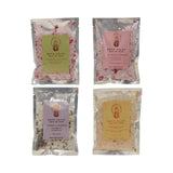 Bath Salts Pouches Set - Palmarosa, Lavender, Lime, Rose
