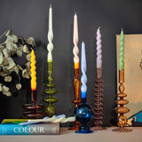 Spiral Taper Candles - 3 Pack - Lilac