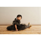 Bob & Blossom Tulle Cape - Black & Gold
