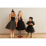 Bob & Blossom Tulle Cape - Black & Gold