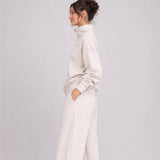 Supersoft Wide Leg Sweatpant Oat Marl
