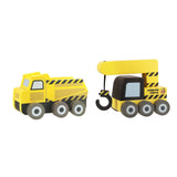 Wooden Construction Vehicles – Crane & Truck