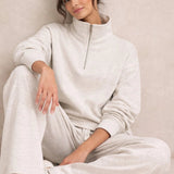 Supersoft Wide Leg Sweatpant Oat Marl