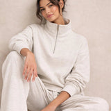 Supersoft Half Zip Sweatshirt Oat Marl