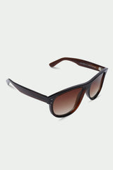 Edge Brown Rounded Sunglasses