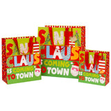 Medium Santa Is Coming To Town Gift Bag