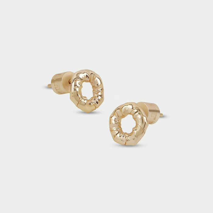 Tutti Silence Earrings Twist Open Circle Stud Earrings