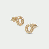 Tutti Silence Earrings Twist Open Circle Stud Earrings