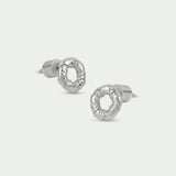 Tutti Silence Earrings Twist Open Circle Stud Earrings