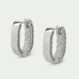 Tutti Join Elongated Huggie Hoop Earrings