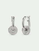 Cedar Drop Huggie Earrings
