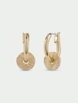 Cedar Drop Huggie Earrings