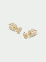 Spirit Heart Stud Earrings