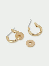 Cedar Drop Huggie Earrings