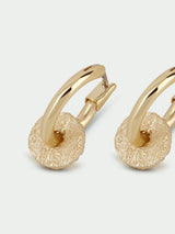 Cedar Drop Huggie Earrings