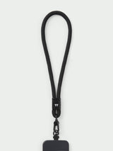 Midnight Short Rope Phone Lanyard – Black