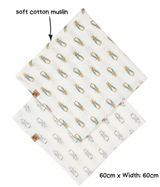 Peter Rabbit™ Neutral Muslin Squares – view 2
