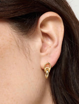 Scope Drop Earrings in Gold