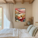 Female Landscape Reading Portrait Art Print