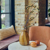 Nila Glass Candle Holder - Honey