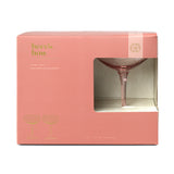 Here's How "The Lou" Coupe Glass - Set of 2 Blush