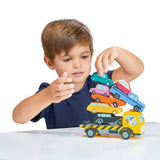 Wooden Stacking Cars & Recovery Truck