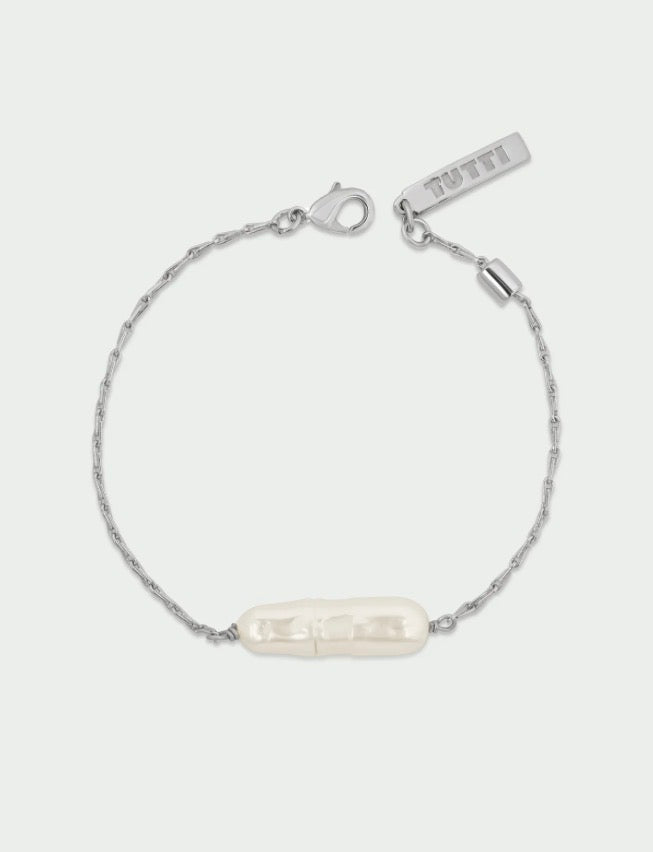Grace Pearl Bracelet in Silver