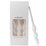 Twist Taper Candles - 3 Pack - Ice White