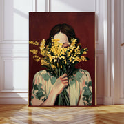 Figurative Painting Flower Portrait Art Print