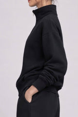 Supersoft Half Zip Sweatshirt - Black