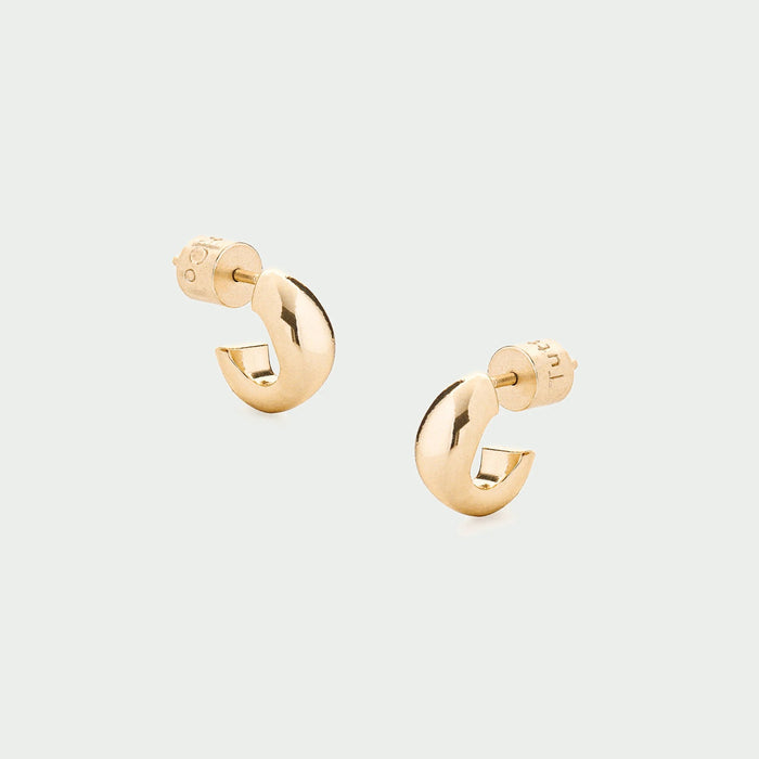 Tutti Serenity Earrings Organic Polished Huggie Earrings