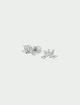 Fade Earrings in Silver